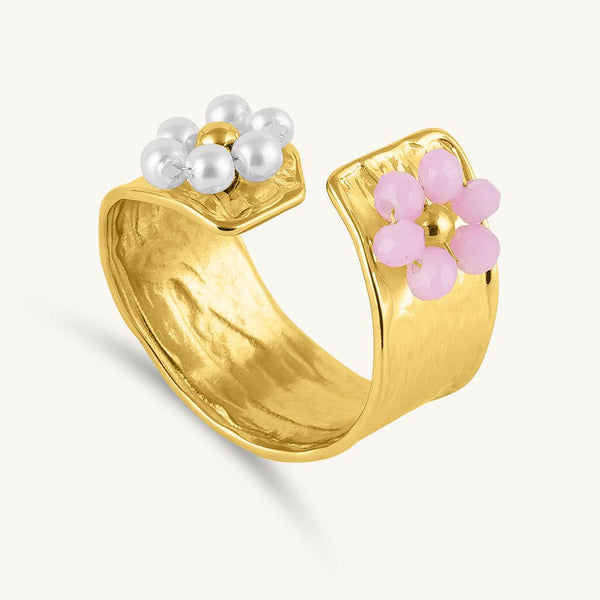 Floral Adjustable Ring