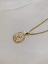 Luxury Natural Shell Stainless Steel Rose Pendant Necklace For Women