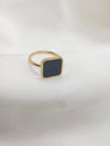 Beautiful Stainless SteelBlack and White Square Ring