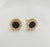 Stainless Steel Roman Numeral Stud Earrings