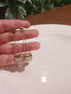 Luxury Launch Bag Purse Stainless Steel CC Earrings