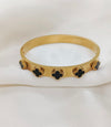 Premium Stainless Steel Clover Handcuff/Bangle