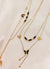 Stainless Steel Gold Plated Butterfly Charm Rhinestone Combo