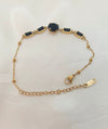 18k Gold Plated Non Tarnish Stainless Steel Colorful Zircon Bracelet 7 Colors