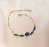 18k Gold Plated Non Tarnish Stainless Steel Colorful Zircon Bracelet 7 Colors