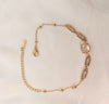 18k Gold Plated Non Tarnish Stainless Steel Colorful Zircon Bracelet 7 Colors