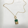 Luxury 18kgold plated Stainless Steel Butterfly Zircon Pendant