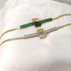 Stunning Stainless Steel Snake Chain Zircon Bracelet