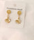 Exclusive Brand Logo Stainless Steel Crystal Earrings