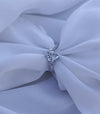 925 Sterling Silver Luxury Diamond Look Heart Adjustable Ring