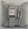 Brand Inspired Silver Stainless Steel Stone Studded Ladies Watch