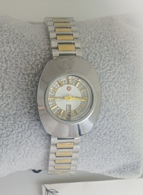 Two Tone Steel RADO Ladies Diamond Watch