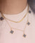 Double Layer Clover Charm Necklace