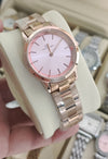 Stunning Pink Dial Stainless Steel Watch