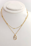 Double Chain Rose Necklace