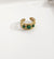 Malachite Green Stone Ring | Adjustable Ring | Water Proof