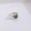 Green Stone Silver Ring