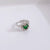 Green Stone Silver Ring