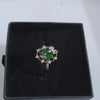 Green Stone Silver Ring