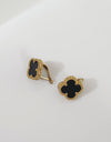 Lucky Clover Black Signature Earrings