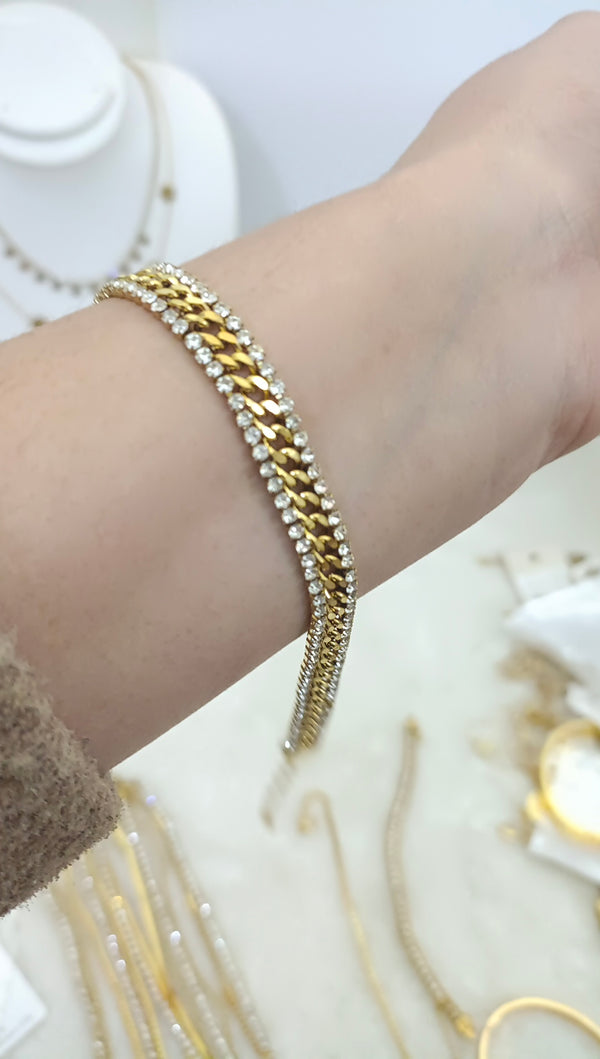 Cuban Link Zirconia Bracelet