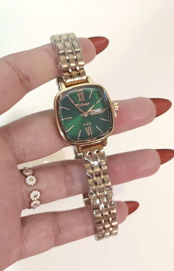 Premium Stainless Green Dial Watch