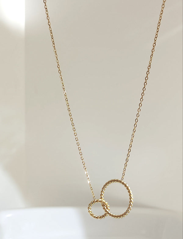 Double Ring Pendant Chain