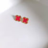 Red Clover Ear Stud