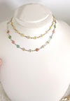 Multi Silver Daisy Necklace