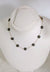 Black Crystal Flower Necklace