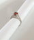 LOVE Zircon Silver Adjustable Ring