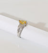 Yellow Stone Studded Adjustable Ring