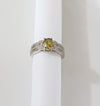 Silver Zircon Adjustable Ring