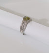 Silver Zircon Adjustable Ring