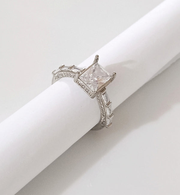 Silver Zircon Ring