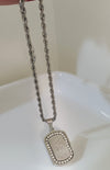 Silver Stones Allah Pendant Unisex | Stainless Steel | 21k Gold Plated