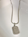 Silver Stones Allah Pendant Unisex | Stainless Steel | 21k Gold Plated