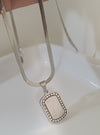 Silver Stones Allah Pendant Unisex | Stainless Steel | 21k Gold Plated