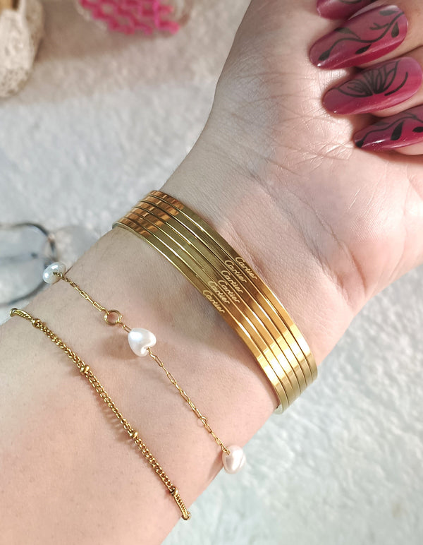 21k Gold Plated Brand Inspired Bangles