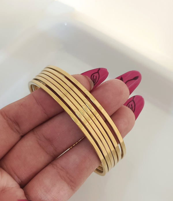 21k Gold Plated Brand Inspired Bangles