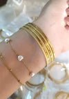 21k Gold Plated Glitter Bangles Cartier Inspired