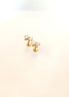 21 Karat Butterfly Mini Studs. Lifetime Color Guarantee