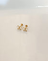 21 Karat Butterfly Mini Studs. Lifetime Color Guarantee