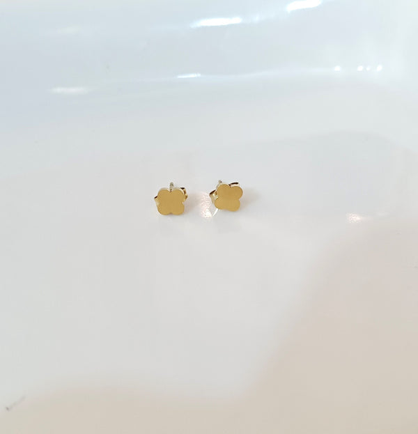 Mini Clover Stud | Stainless Steel