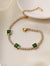 Emerald Three Square Zirconia Bracelet