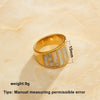 Vintage Chunky Bohemia Shell Rings | Stainless Steel