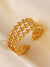 Stainless Steel Beads Adjustable Ring | Water Proof