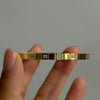 Clemency Diamond Studded Bangle - Stainless Steel & Water Proof