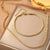 Gold Plated Twisted Bracelet And Neckless | Water Proof | Anti-Tarnish