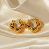Chunky Bubble Hoop Earrings | Stainless Steel